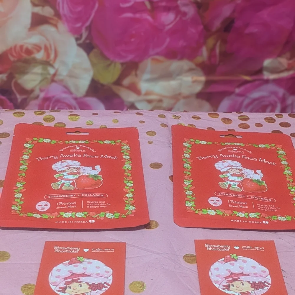 Berry Awake Face Mask Set - Red